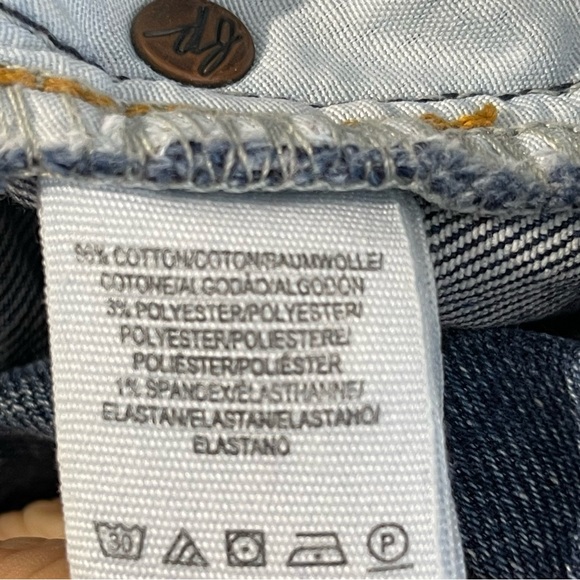 We The Free Jeans Womens Size 24 Split Raw Hem Button Fly Pockets Medium Wash - Picture 9 of 10